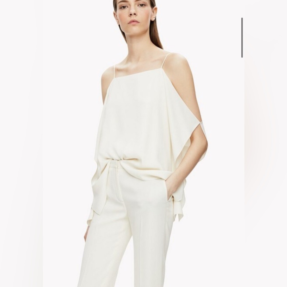 Theory date night resort Elegant White Women's slip Top